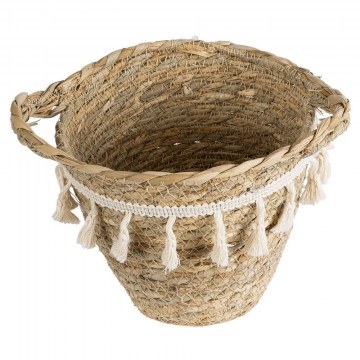 Κασπώ Santorini 20572 Φ17x16cm Beige-White GloboStar
