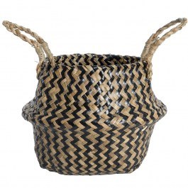 Καλάθι - Κασπώ Salvador 20588 Φ18x20cm Brown-Black GloboStar BROWN-BLACK