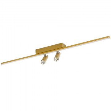 Ceiling Lamp - Spot Linear Baretti 61228 80x5,5x5cm Dim Led 2688lm 24W Gold GloboStar
