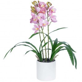 Τεχνητό Φυτό Cherry Cumbidium 21403 Φ34x60cm Pink GloboStar PINK