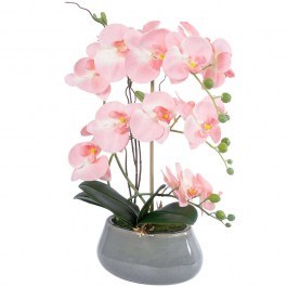 Artificial Plant In Pot Orchid 21122 D29x43cm Light Pink GloboStar LIGHT PINK