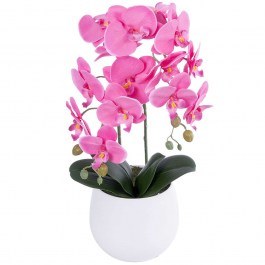 Artificial Plant In Pot Orchid 21116 D26x45cm Pink GloboStar PINK