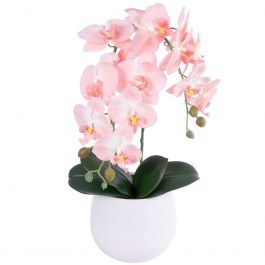 Artificial Plant In Pot Orchid 21118 D26x45cm Light Pink GloboStar LIGHT PINK