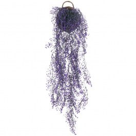 Τεχνητό Κρεμαστό Φυτό Bell Willow 20631 40x20x110cm Green-Purple GloboStar PURPLE-GREEN