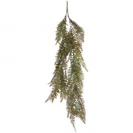 Artificial Hanging Plant Fern 20860 28x15x90cm Brown-Green GloboStar BROWN-GREEN