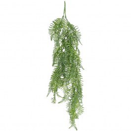 Artificial Hanging Plant Fern 20861 28x15x90cm Green GloboStar GREEN