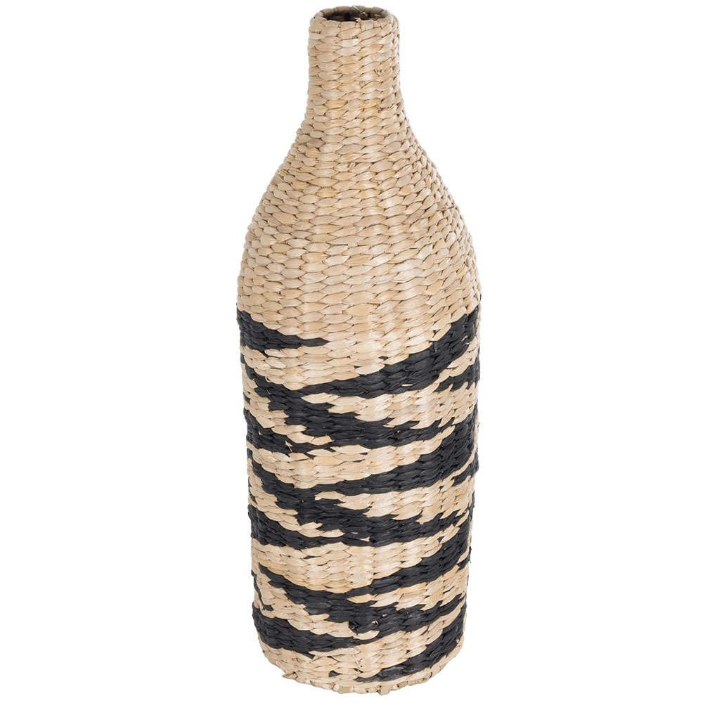 Βάζο - Κασπώ Πλεκτό Aqaba 21243 Φ20x60cm Natural-Black Globostar