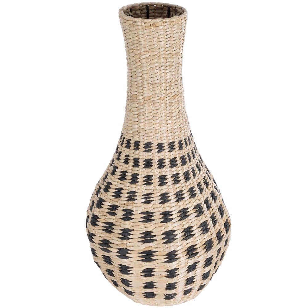 Βάζο - Κασπώ Πλεκτό Marselle 21232 Φ32x65cm Natural-Black Globostar
