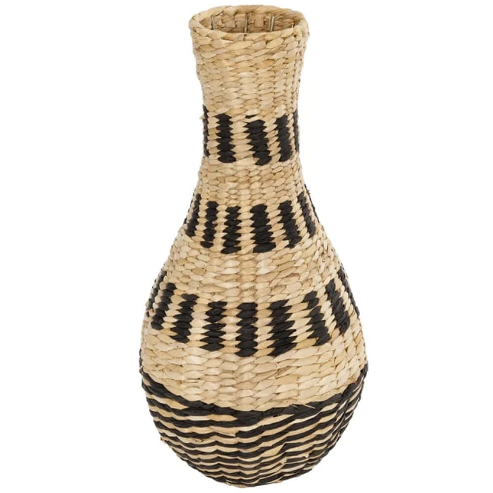 Βάζο Πλεκτό Havana 21230 25x25x57cm Beige-Black GloboStar
