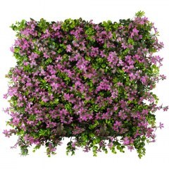 Synthetic Decorative Foliage Panel Cyphea 20350 50x11x50cm Pink-Green GloboStar