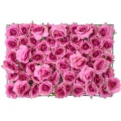 Συνθετικό Διακοσμητικό Πάνελ Φυλλωσιάς Roses Story 20357 40x15x60cm Fuchsia GloboStar