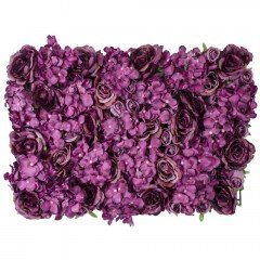 Συνθετικό Διακοσμητικό Πάνελ Φυλλωσιάς Roses Story 20356 40x10x60cm Fuchsia GloboStar