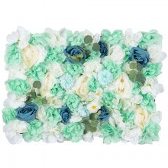 Συνθετικό Διακοσμητικό Πάνελ Φυλλωσιάς Roses Story Ambrosia 78334 60x6x40cm Blue GloboStar