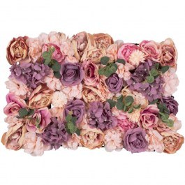 Συνθετικό Διακοσμητικό Πάνελ Φυλλωσιάς Roses Story Ambrosia 78337 60x6x40cm Multi GloboStar MULTI