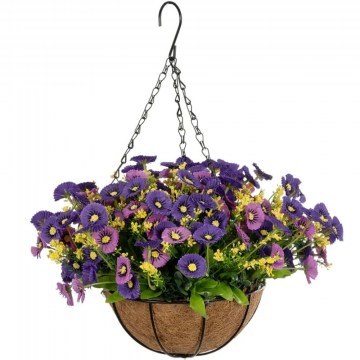 Artificial Hanging Plant Gerbera 20637 40x40x46cm Multi GloboStar