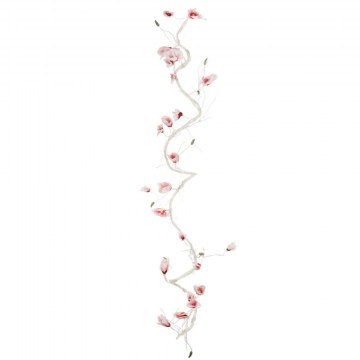 Artificial Flower Magnolia Flower Vine 21473 300cm White-Pink GloboStar