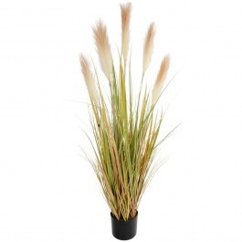 Τεχνητό Φυτό Pampas Grass 21477 120cm Green-White GloboStar GREEN-WHITE
