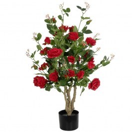 Τεχνητό Δέντρο Roses 21070 50x50x90cm Red GloboStar RED