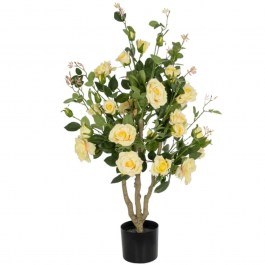 Τεχνητό Δέντρο Roses 21073 50x50x90cm Yellow GloboStar YELLOW
