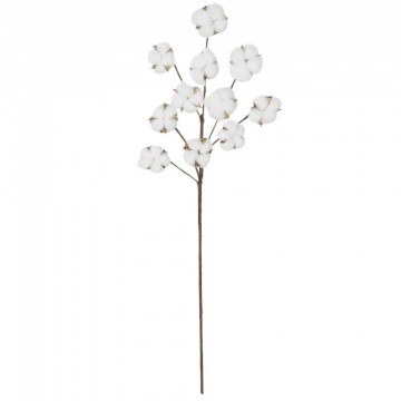 Artificial Branch Cotton 20569 30x6x80cm White GloboStar