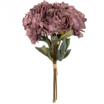 Τεχνητό Μπουκέτο Peony Flower 21085 43cm Dark Pink GloboStar