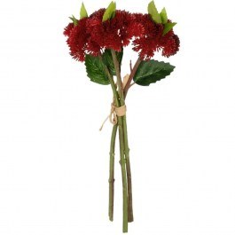Artificial Bouquet Sedum 21349 30cm Red GloboStar RED