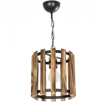 Pendant Lamp Prismon 201-0061 22x22x24cm 1xE27 Brown-Black GloboStar