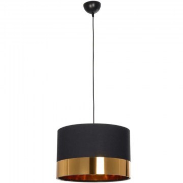 Φωτιστικό Οροφής Zyklus 203-0100 36x36x25cm 1xE27 Black-Gold GloboStar