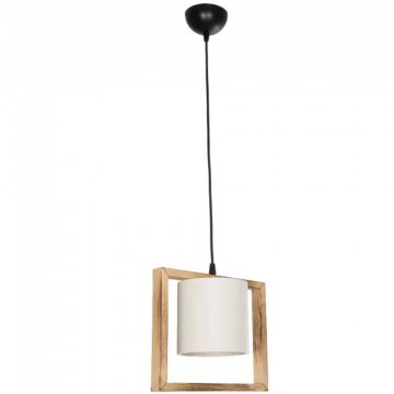 Pendant Lamp Cup 203-0050 28x14x24cm 1xE27 Beige-White GloboStar