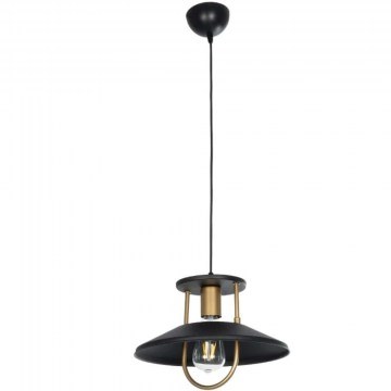 Φωτιστικό Οροφής Billa 203-0042 30,5x30,5x20cm 1xE27 Black-Gold GloboStar