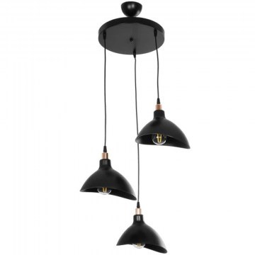 Φωτιστικό Οροφής Rive 203-0144 45x45x80cm 3xE27 Black GloboStar