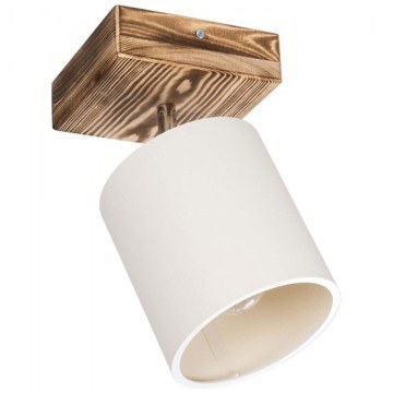 Ceiling Lamp Cup 203-0057 14,5x14,5x25cm 1xE27 Brown-White GloboStar
