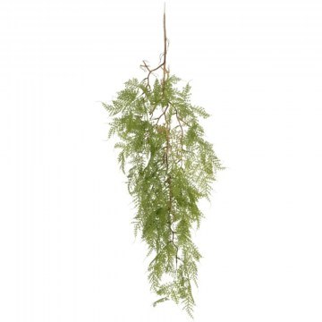 Τεχνητό Κρεμαστό Φυτό Fern 20620 32x14x96cm Green GloboStar