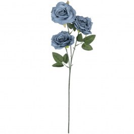 Τεχνητό Λουλούδι Climbing Rose 21188 66cm Grey-Blue GloboStar BLUE