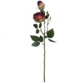 Τεχνητό Λουλούδι Damask Climbing Rose 21197 55cm Red GloboStar RED