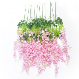 Τεχνητά Λουλούδια Wisteria (Σετ 12Τμχ) 21511 Φ45x120cm Light Pink GloboStar LIGHT PINK