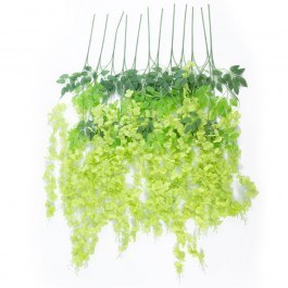 Τεχνητά Λουλούδια Wisteria (Σετ 12Τμχ) 21514 Φ45x120cm Green GloboStar GREEN