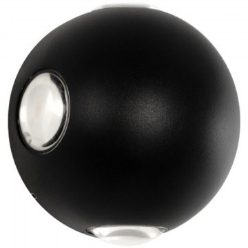 Φωτιστικό Τοίχου - Απλίκα Vega 60673 10x7,5x10cm Led 1500lm 12W 2700K Black GloboStar