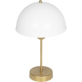 Φωτιστικό Επιτραπέζιο Gazeta 203-0303 25x25x39cm 1xE27 White-Gold GloboStar WHITE-GOLD