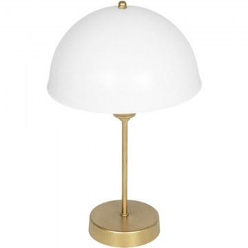Φωτιστικό Επιτραπέζιο Gazeta 203-0303 25x25x39cm 1xE27 White-Gold GloboStar