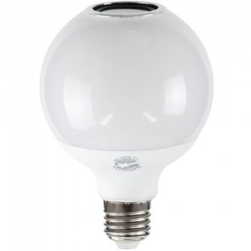 Led Lamp With Remote Control & Bluetooth Speaker Rgboo 76072 9,5x9,5x13cm E27 G95 12W 780lm Dimmable RGBW White GloboStar