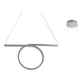 Pendant Led HM98LEDP64CH 32W 3000K 1920lm 64Χ17ΧΗ120 Chrome Aca Decor CHROME