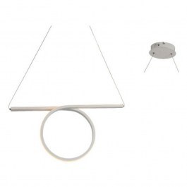 Pendant Led HM98LEDP64WH 32W 3000K 1920lm 64Χ17ΧΗ120 White Aca Decor WHITE