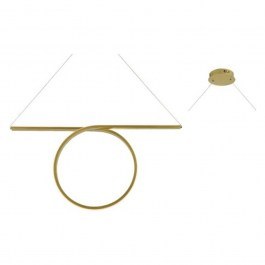 Pendant Led HM98LEDP88BR 43W 3000K 2580lm 88Χ17ΧΗ120 Brass Aca Decor BRASS