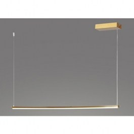 Pendant Led ZM58LEDP100AB 20W 3000K 1600lm 100Χ5ΧH150 Brass Aca Decor BRASS