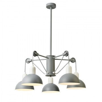 Φωτιστικό Οροφής 5ΧΕ14 D68XH85 Grey-White Aca Decor