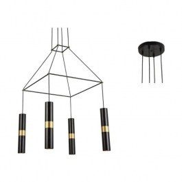 Ceiling HM854P56BK 4XGU10 56X56XH150 Black Aca Decor BLACK