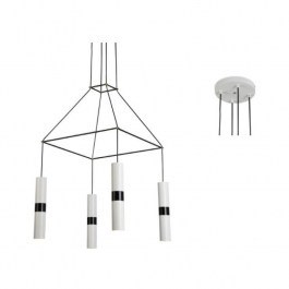 Ceiling HM854P56WH 4XGU10 56X56XH150 White Aca Decor WHITE
