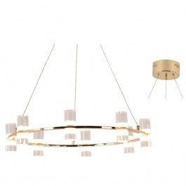 Ceiling JNDP32LED52GD Led2835 32W 3000Κ 2880lm D52XH131.5 Gold Aca Decor GOLD