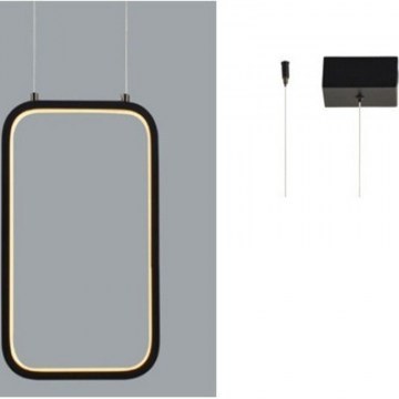 Φωτιστικό Οροφής Led V30LEDP18BK 11W 3000K 1044lm 18X11XH136 Black Aca Decor